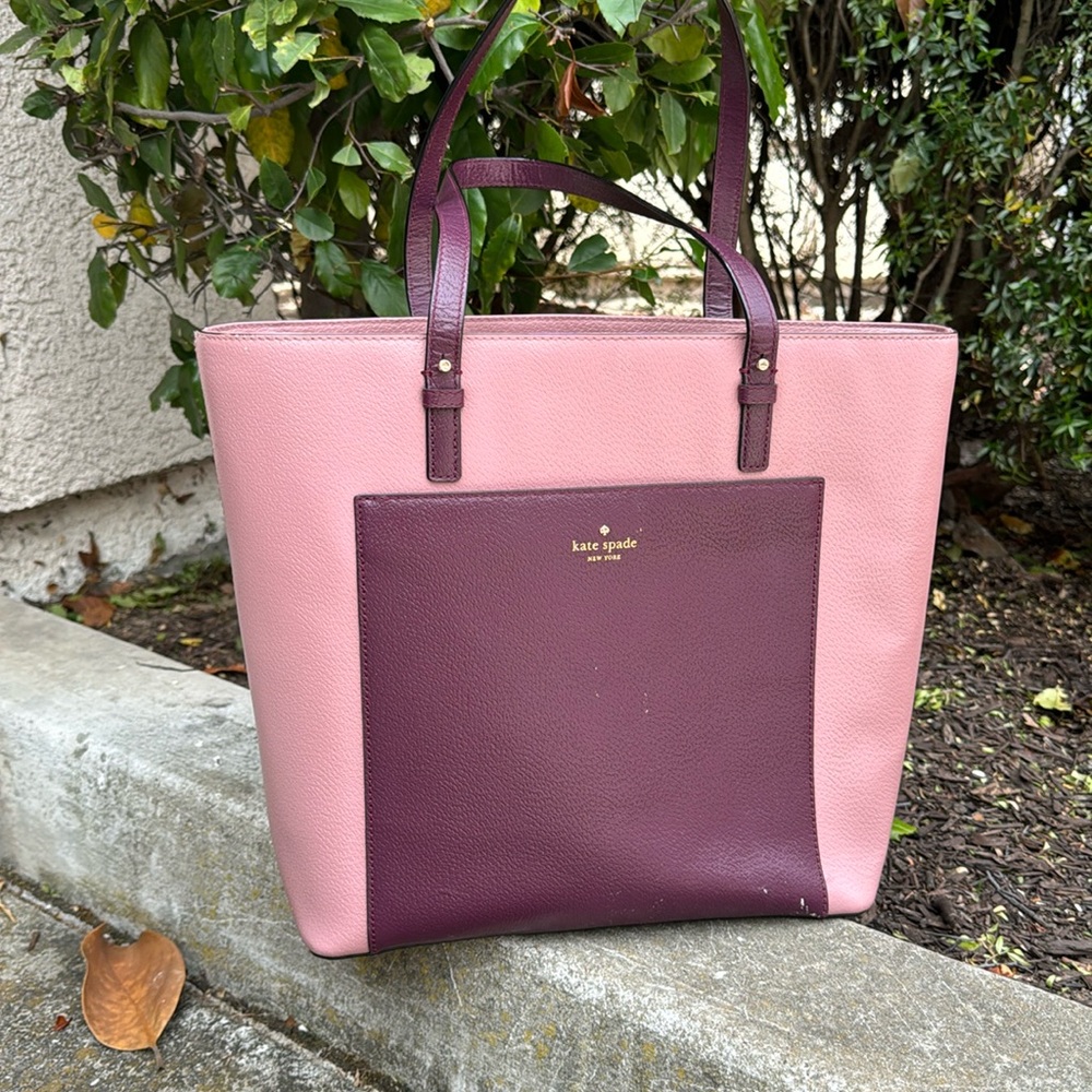 Kate spade tote, has some small markings on the front (pictured)